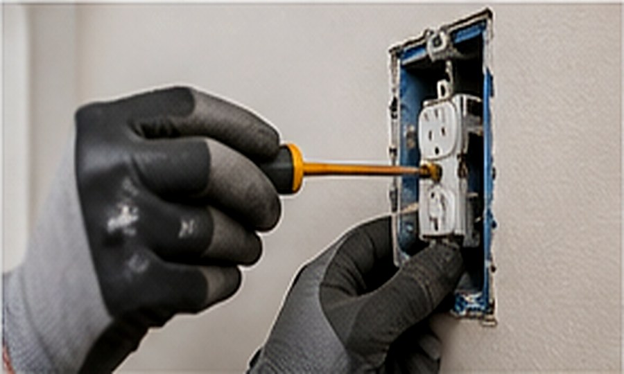 Outlet and switch installation